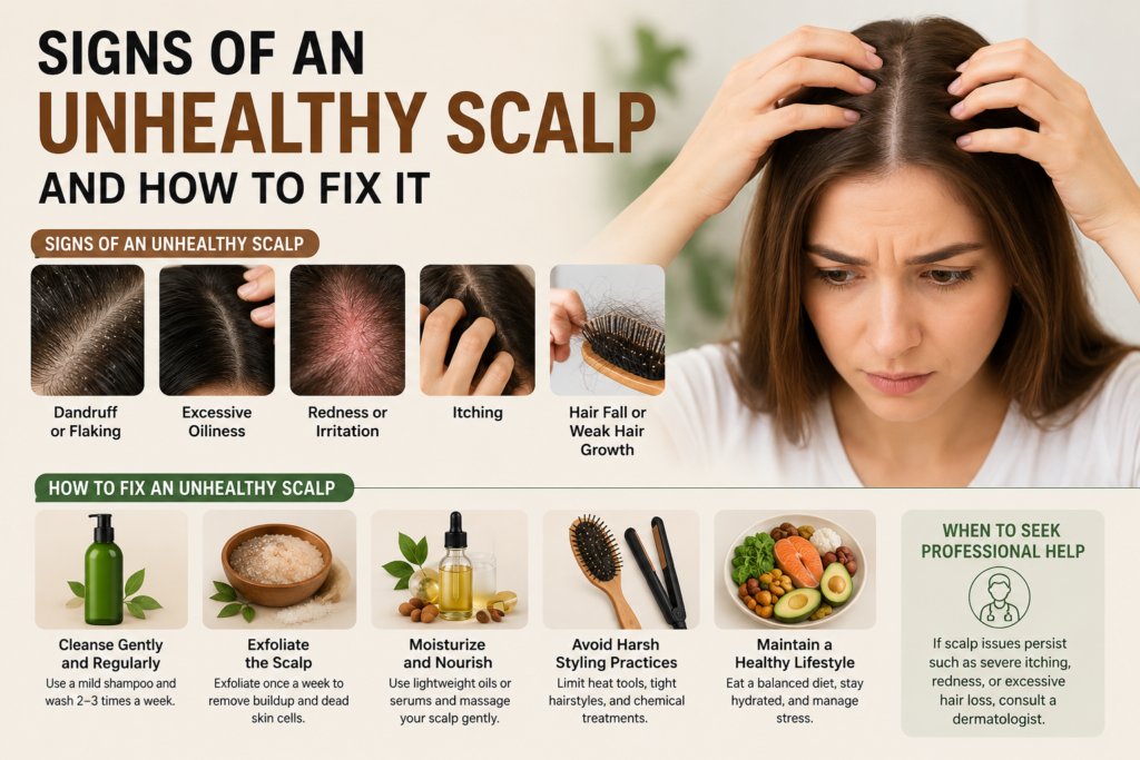 5 Signs of an Unhealthy Scalp and How to Treat Them