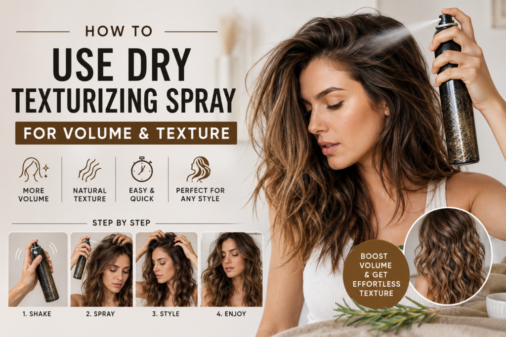 How to Use Dry Texturizing Spray for Volume and Texture